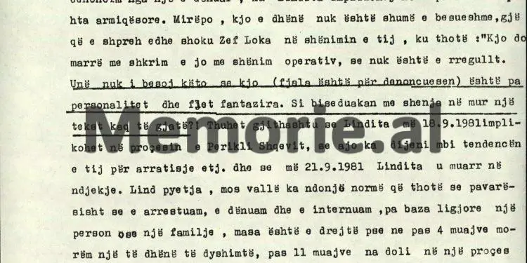 Relacioni i Rexhep Kollit në ’81-in, për çështjen “Thikat” e ambasadave: “Hetuesi Sokol Koleka, shkoi në burgun e grave në Kosovë të Elbasanit, për të marrë një…”