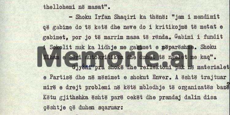 “Shoku Elham i’a hodhi fajin hetuesit Sokol Koleka për akt-ekspertimin e.…”/ Relacioni i Rexhep Kollit për “Thikat” e ambasadave, Tiranë 1980
