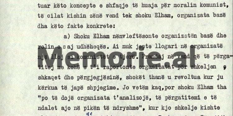 “Florian Kolaneci tha se i ka bërë disa herë vërejtje shokut Elham, por ai kish ofenduar shokët Kosta Gazeli dhe Jorgo Çuli…”/ Raporti sekret i Rexhep Kollit, në ’82-in