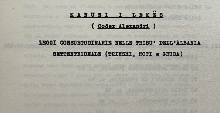 MARTIN IVANAJ – LIGJET ZAKONORE NË FISET E SHQIPËRISË SË VERIUT (TRIESHI, HOTI DHE GRUDA)