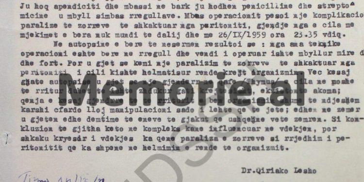Zbulohet dokumenti ‘Tepër sekret’ për Hysni Kapon: “Organet t’ona kanë përgjegjësi të rëndë për vdekjen e Tuk Jakovës, pasi…”/ Relacioni i ministrit Kadri Hazbiu, gusht’59