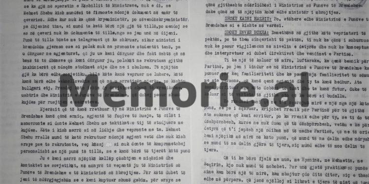 “Ne ua dhamë vetë çekëve vëllanë e Nako Spiros, por ata e bënë për vete, e rekrutuan dhe ai u arratis me djalin e…”/Akuzat e Ramiz Alisë në mbledhjen e Byrosë, shtator ‘82