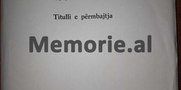 “Përveç arsyeve të tjera, që thuhen në autokritikën time, dy kanë qenë shkaqet themelore, që më bënë mua të…”/ Mbledhja e Byrosë, 17 dhjetor ‘81