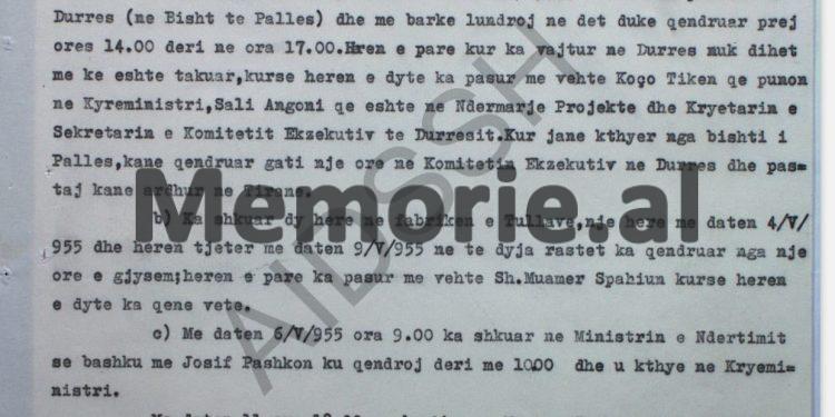 “Ja njerëzit që hyjnë e dalin në shtëpi dhe zyrën e Tukut, kurse shoferi e kuzhinieri i tij, thonë…”/ Denoncimi i Gac Mazit dhe raporti i Zv/Drejtorit të Sigurimit, Zoi Themeli
