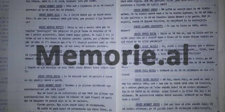 “Mehmet, cilët ishin ata shokë që kishin dijeni për fejesën e djalit tënd dhe nuk erdhën për…”/ Diskutimi i Enverit në mbledhjen e Byrosë, 17 dhjetor ‘81