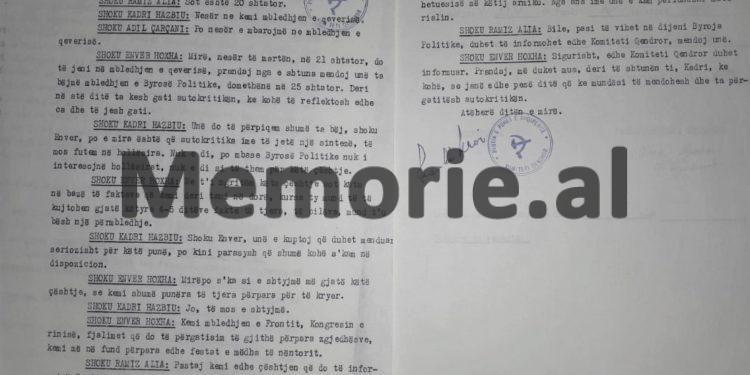 “Kadri, për tradhtinë e Mehmet Shehut, nuk u krijua ndonjë situatë e vështirë, se nuk e donte njeri, por tani…”/ Mbledhja e Byrosë, shtator ‘82