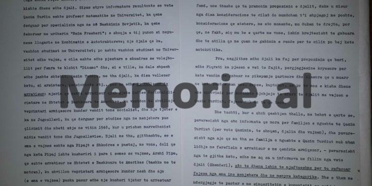 Mehmet’s second self-criticism: “I gave my approval for the engagement of my son, Skënder, with the daughter of prof. Turdiut, starting from… ”/ Letter sent to Enver on November 12, ‘81