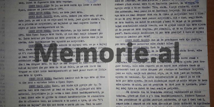“Kur isha i sëmurë, i thashë Hysniut se; agjentura sovjetike na ka hyrë deri në Ushtri dhe vetë shefi Sigurimit…”/ Mbledhja Byrosë, shtator ‘82