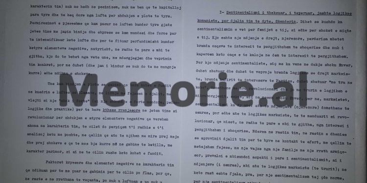 “Unë e dhashë aprovimin për fejesën e djalit, Skënderit, me vajzën e prof. Turdiut, duke u nisur nga…”/ Autokritika e dytë e Mehmet Shehut, 12 nëntor ‘81