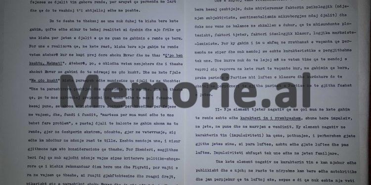 “Unë as sot nuk i pranoj në shtëpinë time, dy kushërirat e para nga nëna, të cilat janë…”/ Autokritika e dytë e Mehmet Shehut, 12 nëntor ‘81