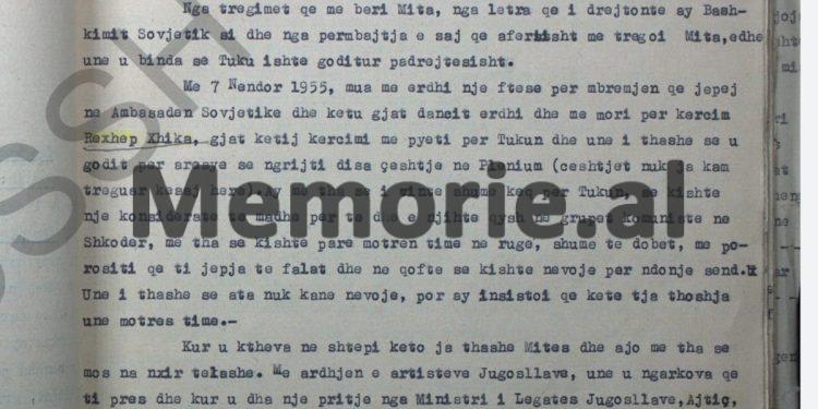 “Tuku më tha; Koci Xoxen do ta varrosim si Rajkun në Hungari, se varrin e tij e di Bedriu dhe Enveri do e sakrifikojë Mehmetin…”/ Deponimet e Dhora Lekës, janar ‘58