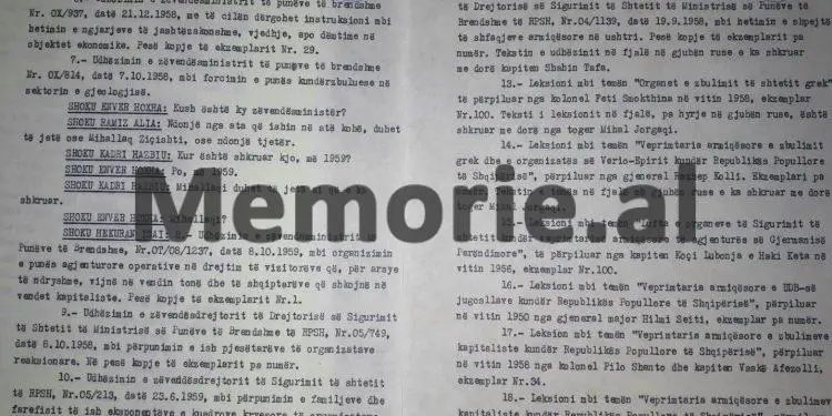 “Shoku Enver, ja po e lexoj unë platformën e Sigurimit që Kadriu u’a dha sovjetikëve, me emrat e agjenturës….”/ Diskutimi i Hekuran Isait në mbledhjen e Byrosë, shtator ‘82