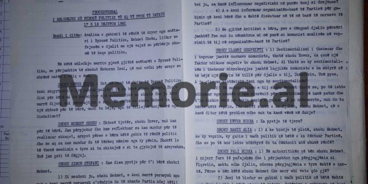 “Përveç arsyeve të tjera, që thuhen në autokritikën time, dy kanë qenë shkaqet themelore, që më bënë mua të…”/ Mbledhja e Byrosë, 17 dhjetor ‘81