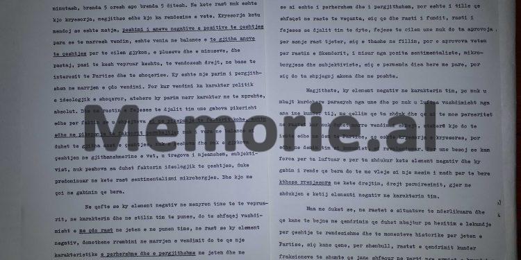 “Unë as sot nuk i pranoj në shtëpinë time, dy kushërirat e para nga nëna, të cilat janë…”/ Autokritika e dytë e Mehmet Shehut, 12 nëntor ‘81