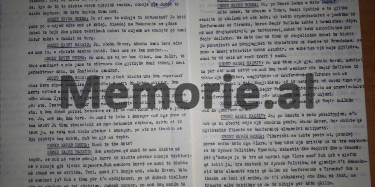 “Ti Kadri thua le të flasë bota, por Beqiri i’a futi në krevat Arif Haskos, i cili s’ishte ndarë akoma nga….”/ Mbledhja e Byrosë, shtator ‘82