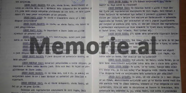 “Ti Kadri thua se; ua dhamë rusëve për Shkollën e Sigurimit, por ato i shfrytëzoi Hrushovi, që më akuzoi mua për Liri Gegën…”/ Fjala e Enverit në mbledhjen e Byrosë, shtator ‘82