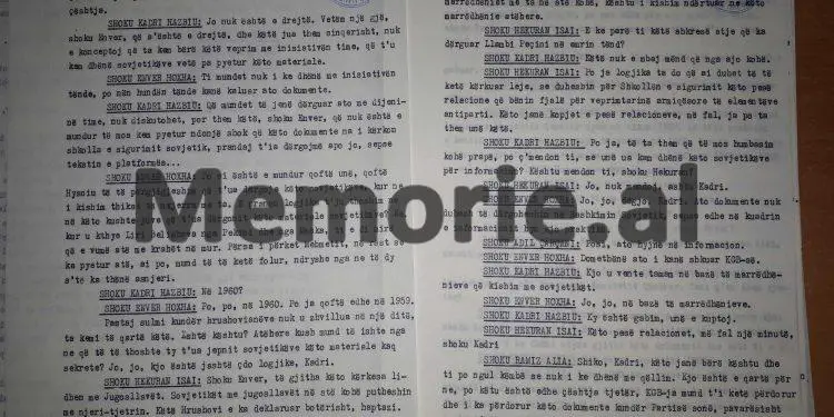 “Ti Kadri thua se; ua dhamë rusëve për Shkollën e Sigurimit, por ato i shfrytëzoi Hrushovi, që më akuzoi mua për Liri Gegën…”/ Fjala e Enverit në mbledhjen e Byrosë, shtator ‘82