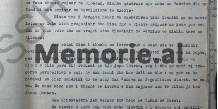 “Tuku më tha; Koci Xoxen do ta varrosim si Rajkun në Hungari, se varrin e tij e di Bedriu dhe Enveri do e sakrifikojë Mehmetin…”/ Deponimet e Dhora Lekës, janar ‘58