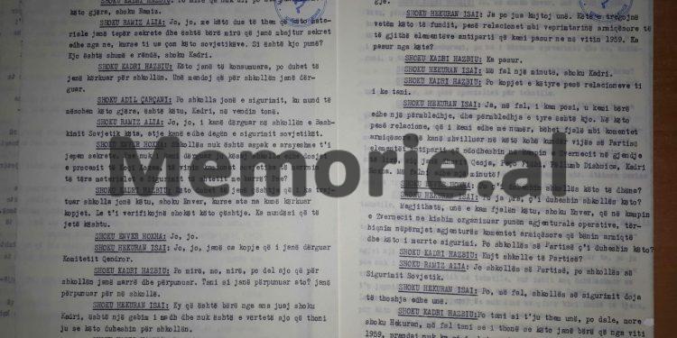 Si u”kryqëzua”, Kadri Hazbiu në mbledhjen e Byrosë, shtator 82!: “Ti Kadri, si ua dhe sovjetikëve procesin hetimor të Liri Gegës dhe…”?! / Diskutimi i Enverit