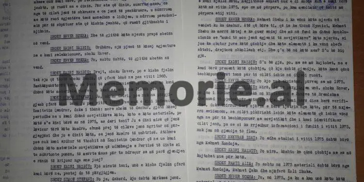 “Shoku Enver, pas ’60-ës ne morëm masa për agjenturën tonë, që kishim jashtë, u ndërruam pseudonimet, por rusët…”/ Debatet e Kadri Hazbiut, mbledhja e Byrosë, shtator ‘82