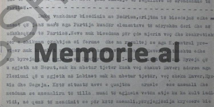 Deponimet e Tuk Jakovës: “Kur vajta te shtëpia e Bedriu në Elbasan, pasi gruaja me fëmijët shkuan për të fjetur, i thashë për Enverin…”/ Proçesi hetimor, janar ‘58