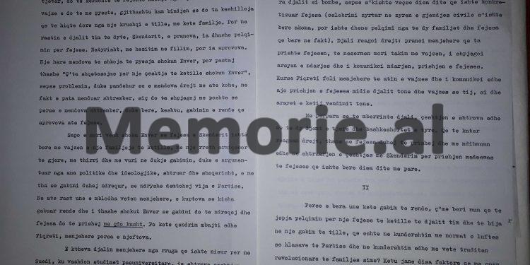 Zbulohet ‘Autokritika’ e Mehmet Shehut: “Për fejesën e Skënderit, fillimisht hezitova dhe thashë të pyesja shokun Enver, por…”/ Dokumenti ‘Tepër sekret’ dërguar Enver Hoxhës
