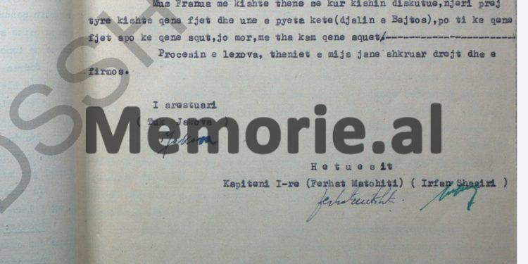 “Pas bisedave me Bedrinë, Xhafer Vokshi më tregoi se kur kishte takuar Miladinin, ai i kishte thënë për Enverin…”/ Deponimet e Tuk Jakovës, janar ‘58