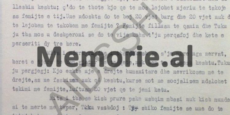 “Tukun nuk e lanë të takonte fëmijët dhe kur ata filluan të qanin, ai u tha; mos u dëshpëroni, se…”/ Raporti Punëtorit Operativ, Qani Tartale
