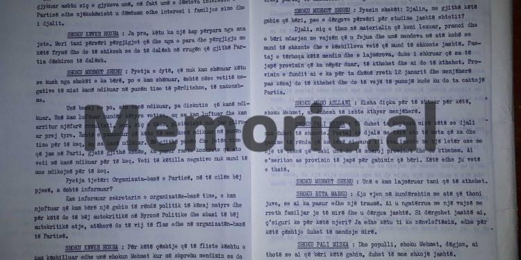“Mehmet, shokët duan të dinë si e mendova atëhere fejesën e djalit dhe si e mendon sot, unë do të thosha se…”/ Diskutimi i Enverit në mbledhjen e Byrosë, 17 dhjetor ‘81