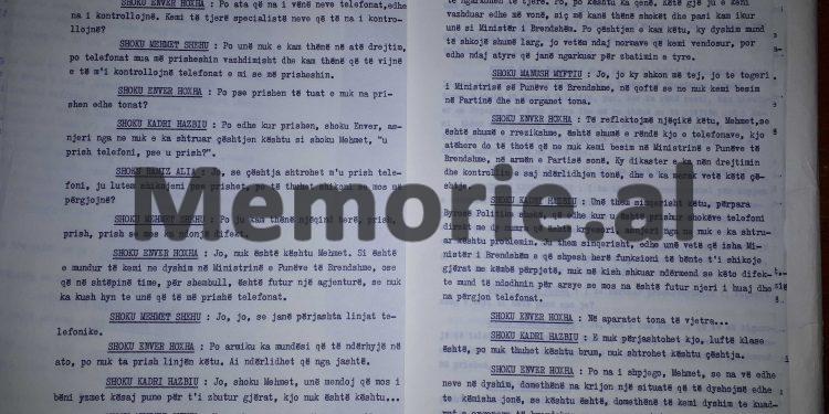 “Cili armik mo Mehmet, na i përgjuaka telefonat, na e thuaj një çikë, se është shumë e rrezikshme kjo…”/ Shpërthimi i Enverit në mbledhjen e Byrosë, 17 dhjetor ‘81