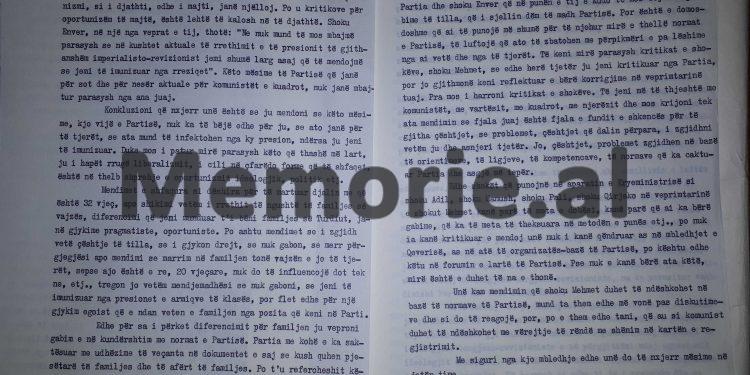 “Mehmet, edhe ndaj sjelljeve e qëndrimeve të djalit tjetër, Bashkimit dhe nuses së tij, që janë bërë…”!/ Akuzat e Simon Stefanit në mbledhjen e Byrosë, 17 dhjetor ‘81