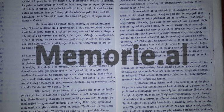 “Mehmet, edhe ndaj sjelljeve e qëndrimeve të djalit tjetër, Bashkimit dhe nuses së tij, që janë bërë…”!/ Akuzat e Simon Stefanit në mbledhjen e Byrosë, 17 dhjetor ‘81