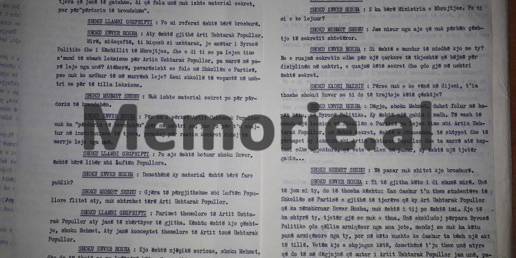 “Mehmet, te Shkolla e Partisë, ti ke dashur që t’u thuash studentëve, se ky Art Ushtarak që ka nënshkruar Enveri…”! / Akuzat e Enverit në mbledhjen e Byrosë, 17 dhjetor ‘81