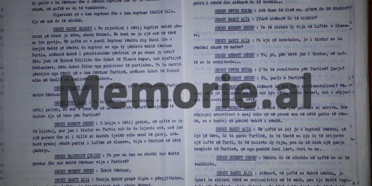“Mehmet, çështja se ti nuk doje të më shqetësoje mua, nuk hahet, pse ti e pyete një shok dhe ky ishte…”/ Shpërthimi i Enverit në mbledhjen e Byrosë, 17 dhjetor ‘81