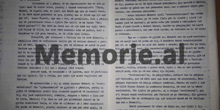 “Mehmeti vrau veten, se do t’i kishte dëgjuar këto fjalë të miat, nuk pati trimërinë t’i dëgjonte, megjithëse hiqesh si …”! / Akuzat e Enverit në mbledhjen e Byrosë, 18 dhjetor ‘81