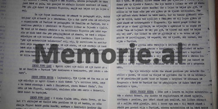 “Ka lajkaxhinj, në një mbledhje dikush ishte shprehur se; këtë e ka thënë strategu i madh i Shqipërisë, shoku Mehmet Shehu dhe…”! / Akuzat e Enverit në mbledhjen e Byrosë, 17 dhjetor ‘81