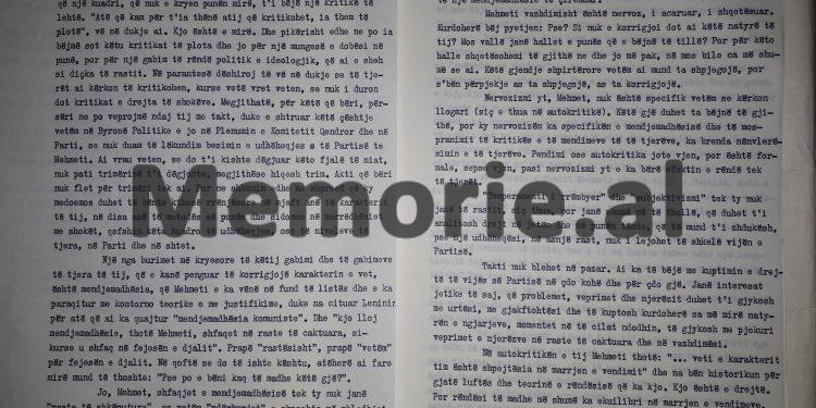 “Mehmeti vrau veten, se do t’i kishte dëgjuar këto fjalë të miat, nuk pati trimërinë t’i dëgjonte, megjithëse hiqesh si …”! / Akuzat e Enverit në mbledhjen e Byrosë, 18 dhjetor ‘81