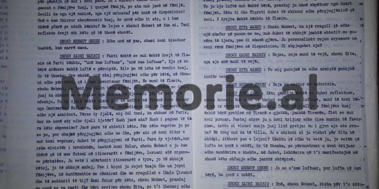 “Shoku Mehmet, fëmijët tuaj kanë ekstravaganca, secili ka nga një makinë dhe motoskaf, po nusja e djalit, ku i gjen ato…”?! / Akuzat e Kadri Hazbiut në mbledhjen e Byrosë, 17 dhjetor ‘81