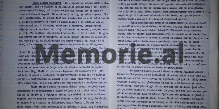 “Kur shoku Mehmet, lexoi reportazhin e një gazetari Perëndimor, se në Shqipëri ka një ‘Pankov’ të dytë, ai i tha Gardës…”!/ Akuzat e Kadri Hazbiut në mbledhjen e Byrosë, 17 dhjetor ‘81