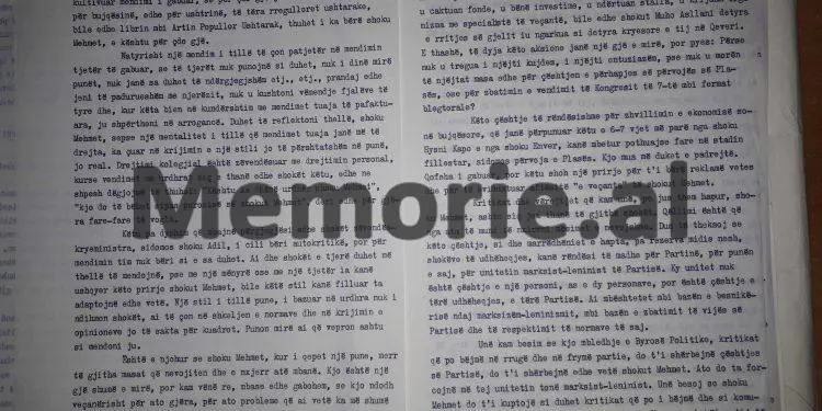“Mehmeti është dërguar nga unë të udhëheq veprimet ndëshkimore kundër Myzafer Pipës, si ai nuk…”!/ Mbledhja e Byrosë, 17 dhjetor ’81