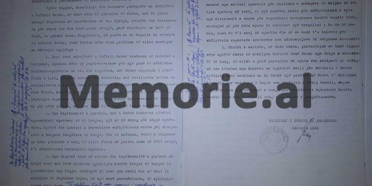 “Një shtetas italian në Kakome dhe tjetri i paidentifikuar në Karaburun, u asgjësuan nga rojet tona kufitare, pasi…”/ Relacioni i ministrit Hekuran Isai, nëntor ‘82