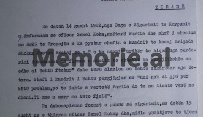 “Kapiteni i anijes ‘Islam Mustafa’, Fran Ivanaj, u vra nga jugosllavët në dhjetorin e 1975-ës, pasi me Protokollin e vitit ’67, Mehmet Shehu, i’u dha atyre…”!/ Relacioni për Komitetin Qendror, tetor ‘82