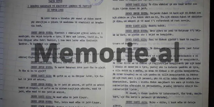 “Ramiz, ka filluar të flasë ndonjë çikë Feçori për Mehmetin, apo për Kadriun, se ai mund të jetë kryetar i grupit…”?/ Diskutimi i Enverit në mbledhjen, 22 tetor ‘82
