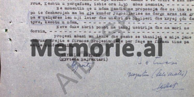 “Te gazeta ‘Flaka e Vëllazërimit’ në Shkup, punonte Telat Afce, agjent i UDB-së, motra e tij është e martuar me një kolonel të ushtrisë shqiptare…”/ Procesi hetimor ndaj Myrteza Bajraktarit