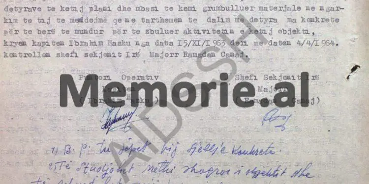 “Në kampin e Çermës, emigranti L.J., nga Dibra e Madhe, me pseudonimin ‘Molla’, tha për Myrteza Bajraktarin…”! / Dokumenti i kolonelit të Sigurimit