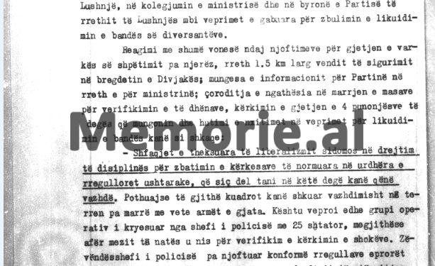 “Veprimet e ngathëta të kryetarit të Degës së Brendshme, shokut Kapllan Shehu, i cili vetëm pas gjetjes së kufomës së zv/shefit të Policisë…”! Zbulohet raporti sekret për “Bandën Xhevdet Mustafa”, tetor ‘82