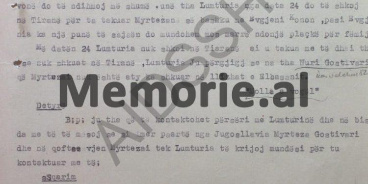 “Të shikohet nga i merr paratë Myrteza Bajraktari, se mos ambasada jugosllave, financon të shoqen e Qerim Jakupit, emigrant kosovar, i dënuar në Ballsh…”?/ Raporti sekret i Punëtorit Operativ, Isa Lika