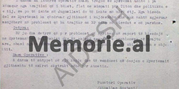 “Myrteza Bajraktari thotë se; Tito u tregua trim, që kundërshtoi hegjemonizmin sovjetik, por ai ishte vetëm, sepse…”/ Dëshmitë e bashkëpunëtorit “Ylli”, në ’78-ën