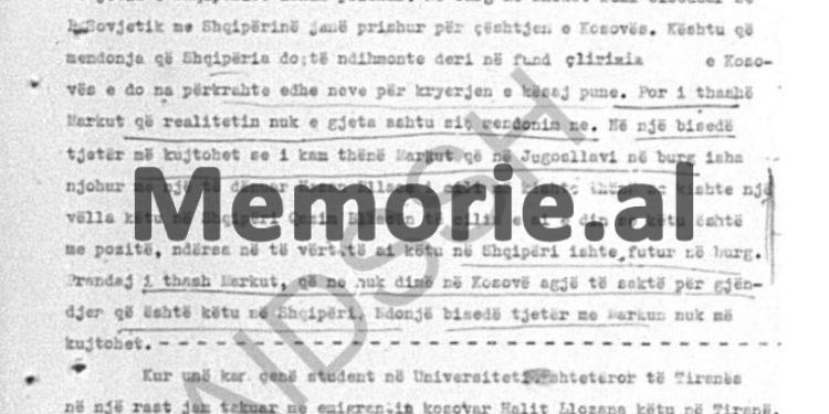 “Unë thashë se, Kapllan Resuli është arrestuar se ka thënë që: kosovarët të mos kenë shpresë nga Shqipëria për çlirimin e tyre….”/ Deponimet e Myrteza Bajraktarit, dhjetor ‘70