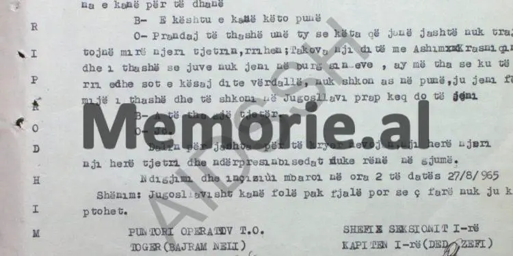 “Myrteza Bajraktari thotë se në Jugosllavi ka mirëqenie dhe liri fjale, ndërsa këtu populli vuan edhe për bukën e gojës, si pasojë…”!/ Raporti i “Korabi”-t